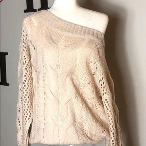 Kori Cream Cable Knit Sweater